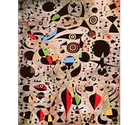 GYTRI CGFHJ Joan Miro Femme encerclée par Le vol d’Un Oiseau Affiche Abstraite Murale Art Miro Toile Peinture Couleur Imprime pour la décoration d’intérieur Photo 50x70cm sans Cadre