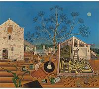 GYTRI CGFHJ Joan Miro La Ferme Affiche Art Mural Abstrait Joan Miro Toile Peinture Maison Personnes Animal Arbre Couleur Impressions pour Décoration Intérieure Image 90x60cm Non Encadré