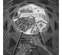 GYTRI CGFHJ M.C Escher Affiche Vision Space Art mural abstrait《We Shall Come Out Of It》 par M.C Escher Estampes Peinture couleur sur toile pour la déco intérieure 40x40cm Non encadrée
