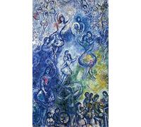 GYTRI CGFHJ Marc Chagall Danse Affiche Abstrait Wall Art Marc Chagall Toile Peinture Beaucoup de Gens Ensemble Bal Imprime pour la décoration d’intérieur Photo 50x70cm sans Cadre