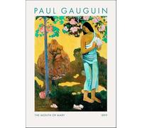 GYTRI CGFHJ Paul Gauguin Affiche Femme Portrait Impressions Vintage Wall Art Photo Couleur《Le Papillon de Marie》Paul Gauguin Peinture Sur Toile Pour Décoration Intérieure 40x60cm Non Encadré