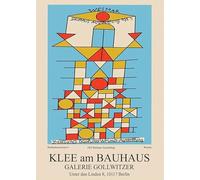 GYTRI CGFHJ Paul Klee Affiche Impressions Couleur Moderne Abstrait Art Mural Image《Le côté sublime》Paul Klee Peinture sur toile pour la décoration intérieure 60x90cm Non encadré