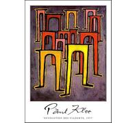 GYTRI CGFHJ Paul Klee Affiche Impressions En Couleur Moderne Abstrait Art Mural Image《Révolution Des Viadukts》Paul Klee Peinture Sur Toile Pour Décoration Intérieure 60x90cm Non Encadré
