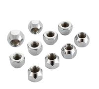 GYTTAK Boulon Vis Écrou 10 Pièces Hauteur 16mm Écrous De Roue M12x1.25,M12x1.5, M14x1.5,1/2 "-20 Cosses Écrou De Gland De Pneu 21mm Écrous De Roue Hexagonaux Écrous De Moyeu De Roue(M12x1.5)