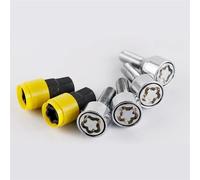 GYTTAK Boulon Vis Écrou Compatible avec BMW pour Les Séries 1 3 5 E21, E30, E46, E90, E91, E92, E93 M12 * 1.5 Boulons De Verrouillage De Roue Boulons De Roue 28 Mm Écrous