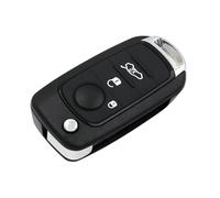 GYTTAK Coque de clé de voiture compatible avec Fiat Egea, Tipo, 500X (2016-2023) - 1 Pièce - Noir - ABS + Métal - 3 Boutons