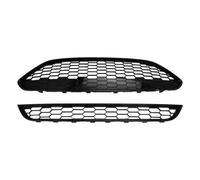 GYTTAK Grille Calandre Compatible avec Ford pour Fiesta MK7 2013 2014 2015 2016 2017 Grille Centrale De Pare-Chocs Avant Grilles De Course Grille Sportive Grille Inférieure Supérieure 1778260(1 Set)