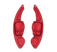 GYTTAK Palettes Changement Vitesse Compatible avec VW pour Golf 6 pour MK5 MK6 pour Jetta Aluminium Palette Changement Volant Voiture Manette Vitesse Pommeau Levier Vitesse Palettes Changement(Red)