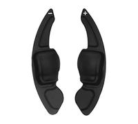GYTTAK Palettes Changement Vitesse Compatible avec VW pour Golf 6 pour MK5 MK6 pour Jetta Aluminium Palette Changement Volant Voiture Manette Vitesse Pommeau Levier Vitesse Palettes Changement(Black)