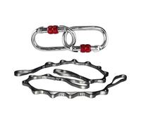 GYTTDERFL Aerial Yoga HäNgematte Set Hamac Volant de Yoga de Couleur dégradée, balançoire, hamac de Yoga aérien, Tissu en Soie Uniquement ou Mousqueton et chaîne en Marguerite (5 m x 2,8 m)(Part 1)