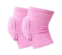 GYTTDERFL GenouillèRe Sport Genouillères de Compression élastiques for le sport, 2 pièces, protection du genou, éponge épaisse, Support for l'entraînement de danse(Pink,L)