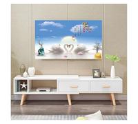 GYTTDERFL Housse éCran Tv Housse De Protection Élastique For Téléviseur, Tissu Anti-poussière 32 À 75 Pouces, Style Simple(Color 05,47-50 inch)