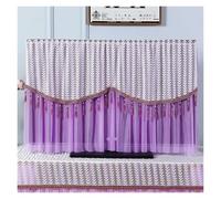 GYTTDERFL Housse éCran Tv LCD TV Cover Lace Power On Without Removing TV Cover Minimalist Modern Hanging Curved Tabletop Lace Cover Fabric(Dark Grey,190 * 300cm)