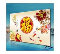 GYTTDERFL Housse éCran Tv Universal TV Cover Protective Household Cover Cloth Machine Washable Soft And Silky TV Decoration 32-75 Inch(12,32 Inch)