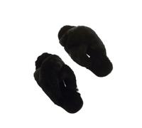 GYTTDERFL Pantoufles d'intérieur Moelleuses Women Indoor Slippers | Natural Sheepskin Home Slipper Winter Fur Slippers Wool Flip Flops Slipper Lady Home Shoes