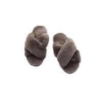 GYTTDERFL Pantoufles d'intérieur Moelleuses Women Indoor Slippers | Natural Sheepskin Home Slipper Winter Fur Slippers Wool Flip Flops Slipper Lady Home Shoes