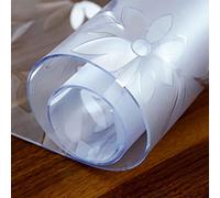 GYUEZX Nappe en PVC Mat,2mm,Film de Protection de Table,70x70cm,Imperméable,Résistante à I'huile,Anti-Rayures,Facile à Entretenir,pour Table de Cuisine,Table à Mange,Table Basse,Rectangulaire