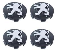 GYUHEDR 4 Pièces Cache Moyeu,pour Peugeot 3008 E3008 P64 2024 2025 50MM 56MM 60MM 65MM Cache-Moyeu Étanche Jante Capuchons Auto Cache Moyeux Extérieurs Accessoires,50MM
