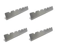 GYWHOOFT 4 pièces grille brochettes rack, support pour brochettes en acier inoxydable, accessoires pour barbecue, brochettes pour barbecue, brochettes de viande, accessoires pour barbecue, barbecue