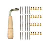 GYWHOOFT e réglage du piano, jeu de clous et rivets pour harpe lyre, 20 clous de réglage et 20 rivets avec e réglage en forme de L