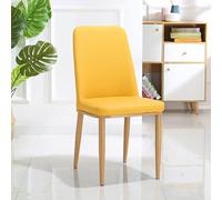 GYYDXXFC Chaise De Salle De Conférence - Chaise De Salle D'attente, avec Soutien Lombaire Confortable, Chaise De Salle À Manger Moderne, Pieds en Métal Robustes, Tabourets De Bar en Métal(Yellow)