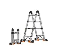 GYYDXXFC Échelle Multi-Positions, Escabeau Pliable Antidérapant, Système De Verrouillage Sécurisé, avec Pieds Antidérapants, for Cuisine, Entrepôt, Travaux Extérieurs(1.7+1.7m)