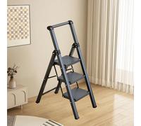 GYYDXXFC Échelle Multi-Positions, Escabeau Portable en Acier, Poignée Pratique, for La Maison, Le Garage, Le Jardin, L'usage Domestique(Grey,3 Step)