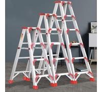 GYYDXXFC Escabeau Pliant en Aluminium, Double Marchepied Pliable À 3/4/5 Marches, Facile À Ouvrir Et À Fermer, for La Maison, La Cuisines Et Le Bureau.(120cm)