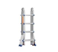 GYYDXXFC Escabeau Pliant Robuste en Aluminium, 4/5 Marches, avec Pédale Antidérapante, for Maison, Garage, Jardin Et Ménage.(4 Step)