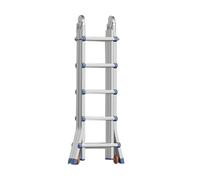GYYDXXFC Escabeau Pliant Robuste en Aluminium, 4/5 Marches, avec Pédale Antidérapante, for Maison, Garage, Jardin Et Ménage.(5 Step)