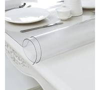 GYYFQH Film de Table Transparent/Mat 2 mm/3 mm, Nappe Transparente légèrement Mate, Nappe en PVC avec Surface Lisse, pour la Protection de la Table(B 2mm,60×180cm)