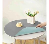 GYYFQH Nappe Ronde en Simili Cuir, Set De Table Aspect Cuir, Nappe Ronde Nordique en Cuir, Ensemble De Table Ronde en Cuir PVC, Épaisseur De La Nappe 2 Mm(H,50cm)