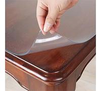 GYYFQH Nappe Transparente Épaisse 2mm，Nappe Rectangulaire Transparente，Nappe Transparente Givrée，pour Table À Manger, Table Basse(Frosted,120×170cm)