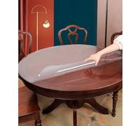 GYYFQH Nappe Transparente épaisse 3 Mm, Film De Table Ronde Transparent en PVC,Imperméable Et Facile à Nettoyer, Protection pour Cuisine Salle à Manger(Frosted,Round 30cm)