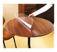 GYYFQH Nappe Transparente Ronde Film De Table Transparent en PVC Imperméable Et Facile à Nettoyer Protection pour Cuisine Salle à Manger Épaisseur 2 mm(A,Round 70cm)