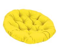 GYYFQH Rond Papasan Coussin De Chaise ，papasan Rotin Fauteuil，Coussin Fauteuil Papasan, Épaissir Imperméable Antidérapant,pour Jardin Extérieur, Balcon Et Salon,jaune-100X100cm