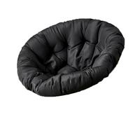 GYYFQH Rond Papasan Coussin De Chaise ，papasan Rotin Fauteuil，Coussin Fauteuil Papasan, Épaissir Imperméable Antidérapant,pour Jardin Extérieur, Balcon Et Salon,noir-110X110cm