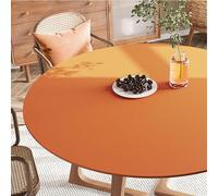 GYYFQH Tapis de Table Rond en Cuir synthétique, résistant à la Chaleur, antidérapant et imperméable, idéal pour la Cuisine(M,45cm Round)