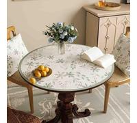 GYYFQH Tapis de Table Rond en Cuir synthétique, résistant à la Chaleur, antidérapant et imperméable, idéal pour la Cuisine(A,70cm Round)