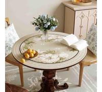 GYYFQH Tapis de Table Rond en Cuir synthétique, résistant à la Chaleur, antidérapant et imperméable, idéal pour la Cuisine(H,60cm Round)