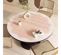 GYYFQH Tapis de Table Rond en Cuir synthétique, résistant à la Chaleur, antidérapant et imperméable, idéal pour la Cuisine(D,50cm Round)