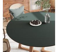 GYYFQH Tapis de Table Rond en Cuir synthétique, résistant à la Chaleur, antidérapant et imperméable, idéal pour la Cuisine(J,40cm Round)