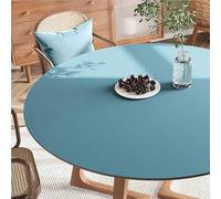 GYYFQH Tapis de Table Rond en Cuir synthétique, résistant à la Chaleur, antidérapant et imperméable, idéal pour la Cuisine(H,55cm Round)