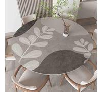GYYFQH Tapis de Table Rond en Cuir synthétique, résistant à la Chaleur, antidérapant et imperméable, idéal pour la Cuisine(B,60cm Round)