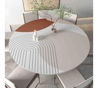 GYYFQH Tapis de Table Rond en Cuir synthétique, résistant à la Chaleur, antidérapant et imperméable, idéal pour la Cuisine(J,80cm Round)