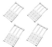 GYYFQH Télescope sans Clou Étagère Compartiments pour Cuisine Armoire Bibliothèque Extensible Séparateur de Support de Rangement d'Étagère Réglables (4 Pieces)