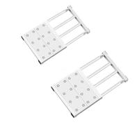 GYYFQH Télescope sans Clou Étagère Compartiments pour Cuisine Armoire Bibliothèque Extensible Séparateur de Support de Rangement d'Étagère Réglables (2 Pieces)