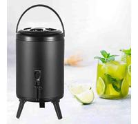 GYYFQH Urne de Traiteur,6 L/8 L/10 L/12 L/Distributeur d'eau Chaude avec Robinet,Seau Isotherme en Acier Inoxydable pour Eau Chaude et Boissons (B,10)