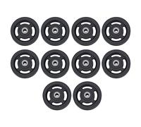 GYZOUKA 10 Pcs 89 Mm Poulle de Gymnase Nylon Noir Universal Roulement de Poulie Roue pour la Machine à Câble D'équipement de Gym