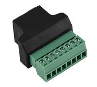 GYZOUKA Adaptateur de Borne à Vis, Connexion RJ45 Fiable | Idéal pour les applications DVR, Prise en charge du câblage EIA/TIA 568B, Fiabilité du signal robuste, Construction en